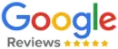 Google Reviews logo with five gold stars.