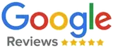 Google Reviews logo with five gold stars.