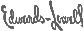 Edwards-Lowell script logo in grey.