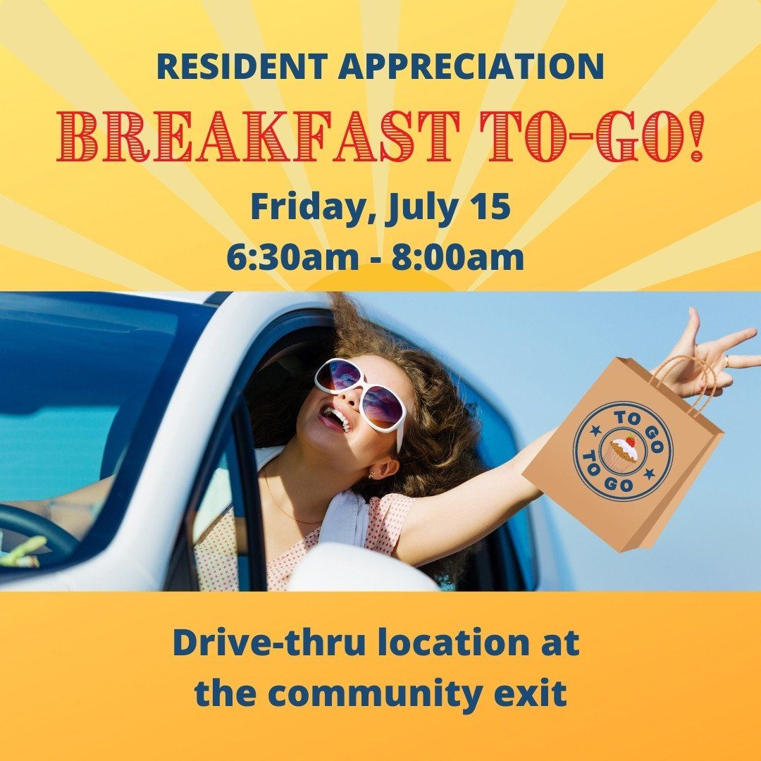 Apartments at Hallstead Reserve 2022 Breakfast to Go