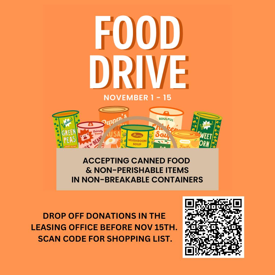 Apartments at Hallstead Reserve 2022 Food Drive