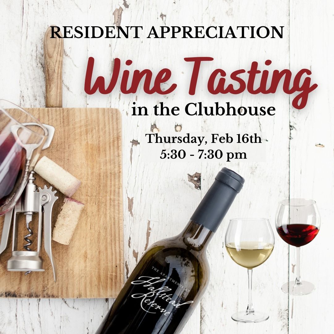 Apartments at Hallstead Reserve 2023 Wine Tasting