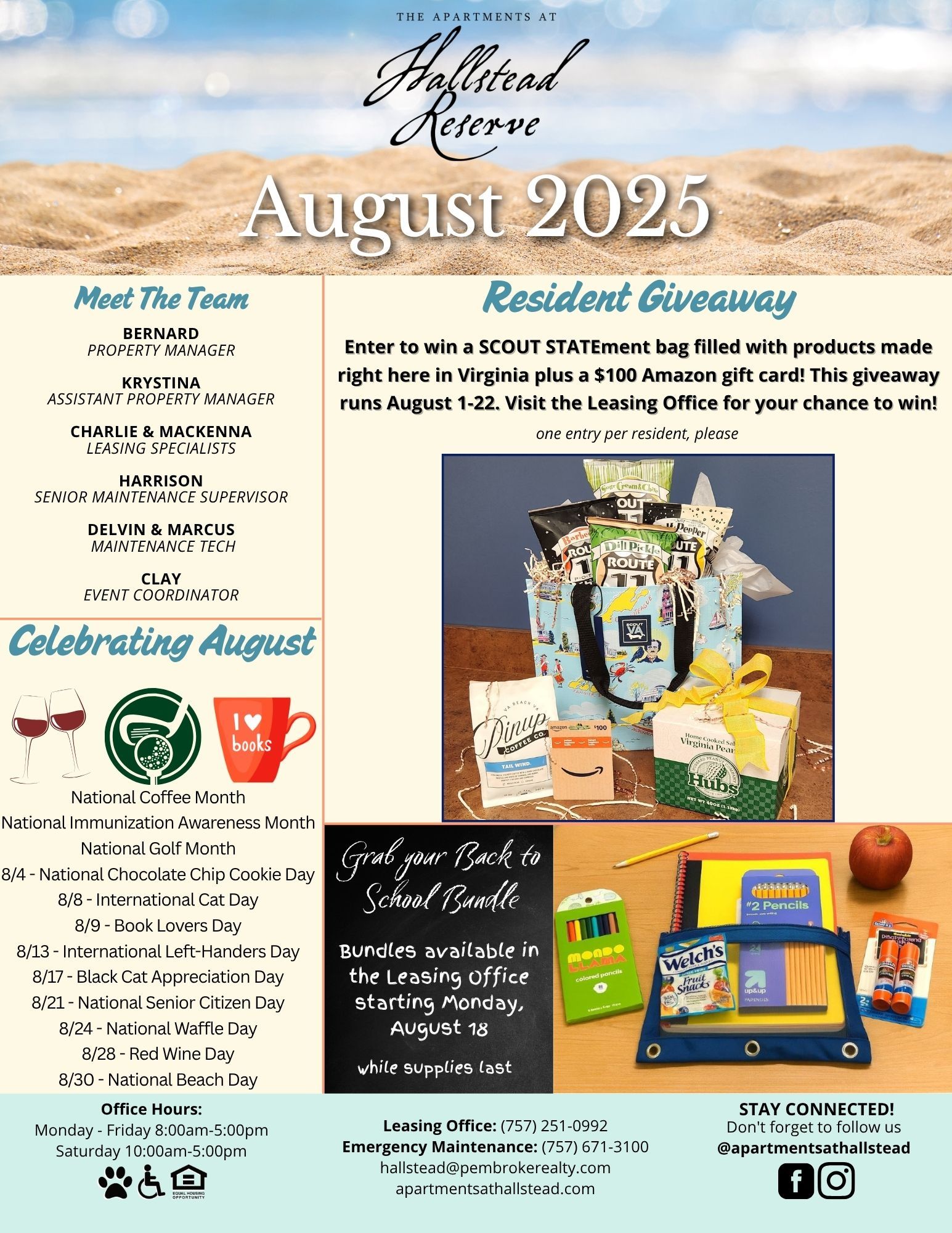 August 2025 Resident Newsletter