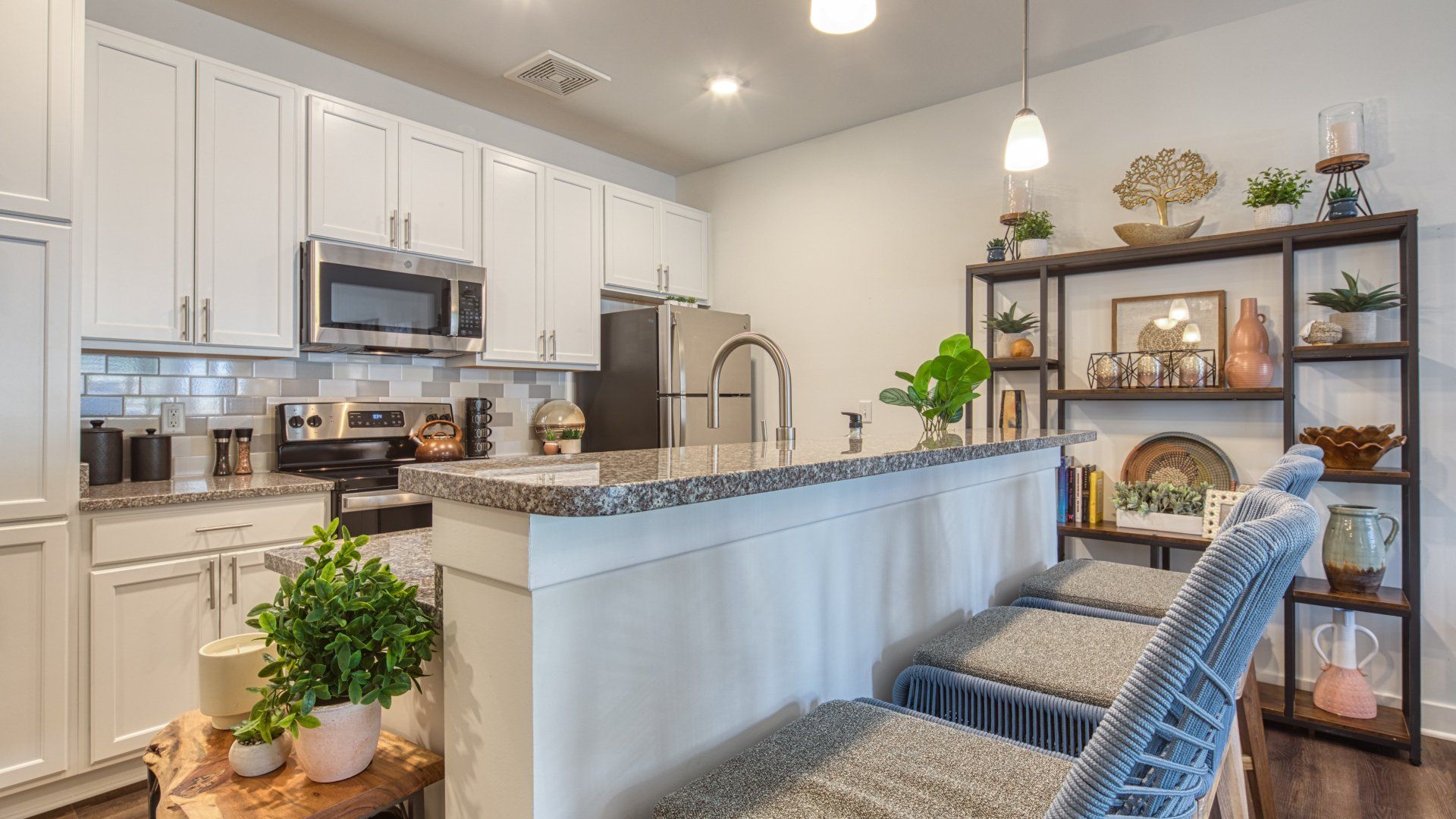 walnut dining island