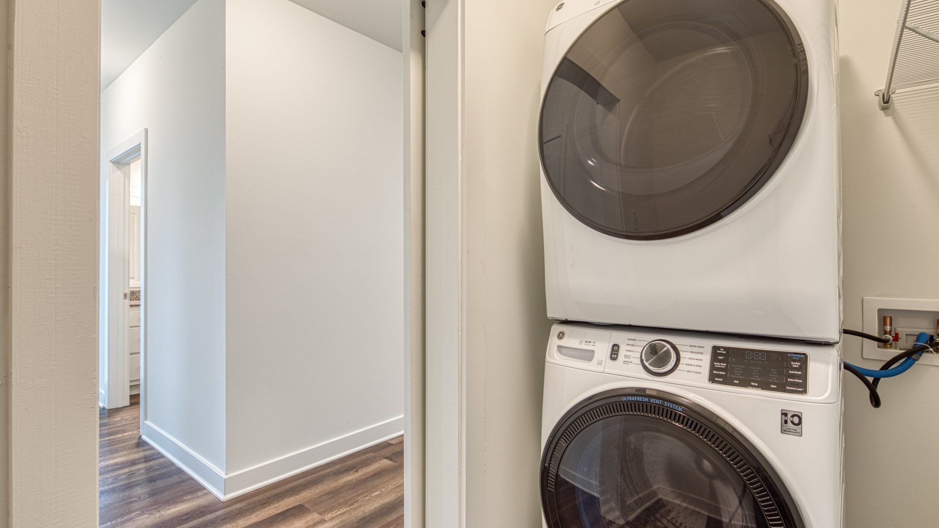 Pine brook washer and dryer hallway