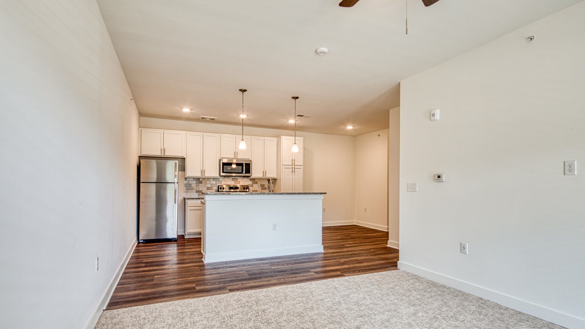 Pinebrook living room and kitchen