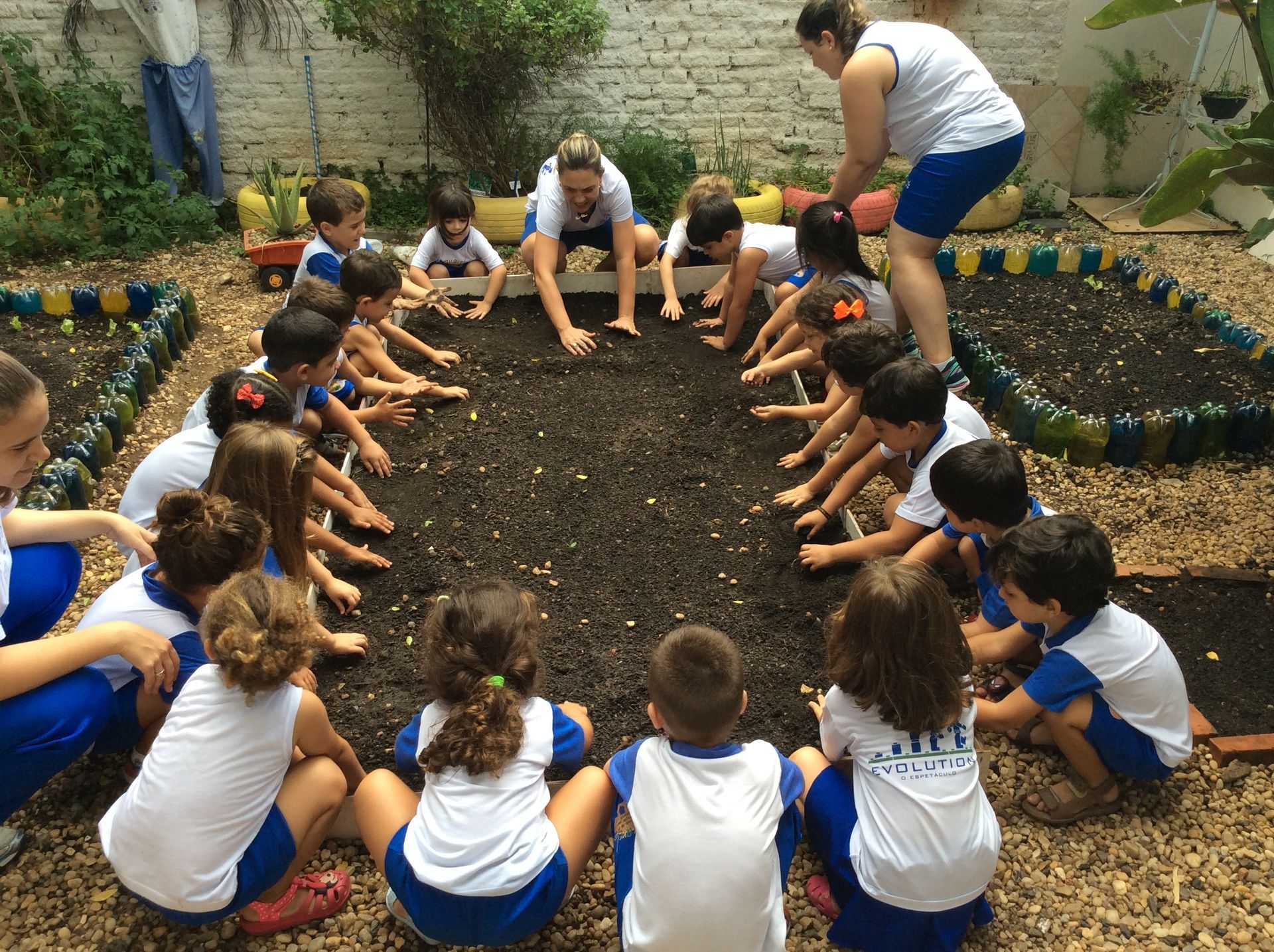 Horta na Escola Infantil em Piracicaba