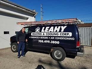 Leahy Heating & Cooling Corp. Truck - Hvac in Evergreen Park, IL