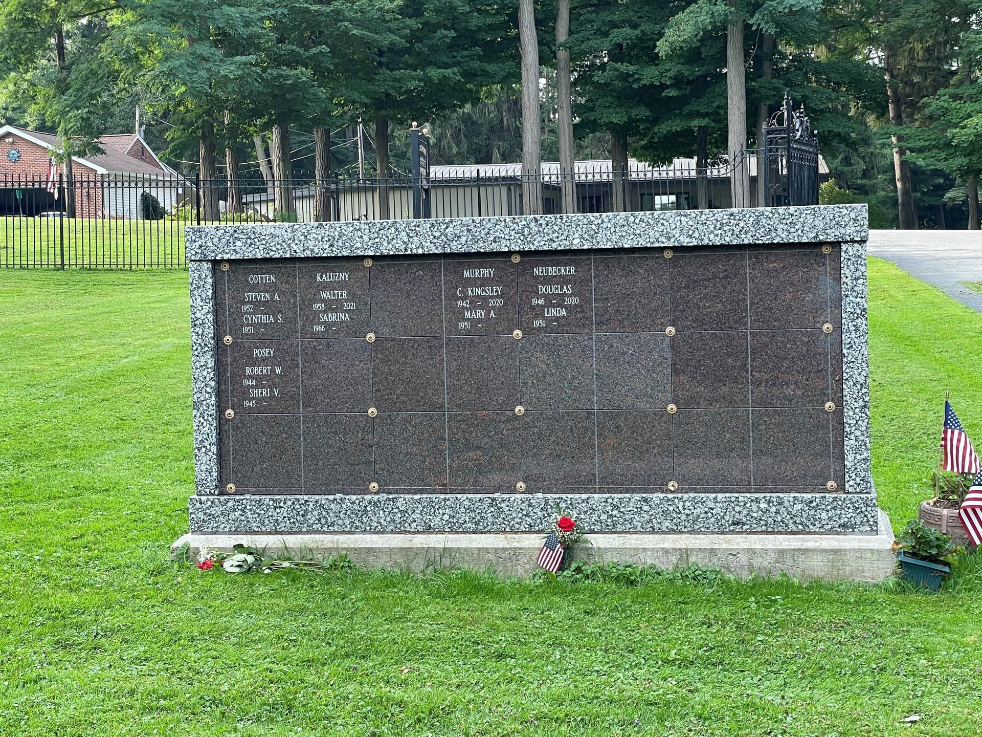 Large Stone Wall - Le Roy, NY - Derrick Monument Company Inc