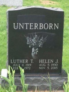 Unterborn - Le Roy, NY - Derrick Monument Company Inc
