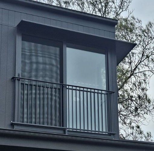 Front View Of Window Awnings — Steel Fabrication In Taree, NSW