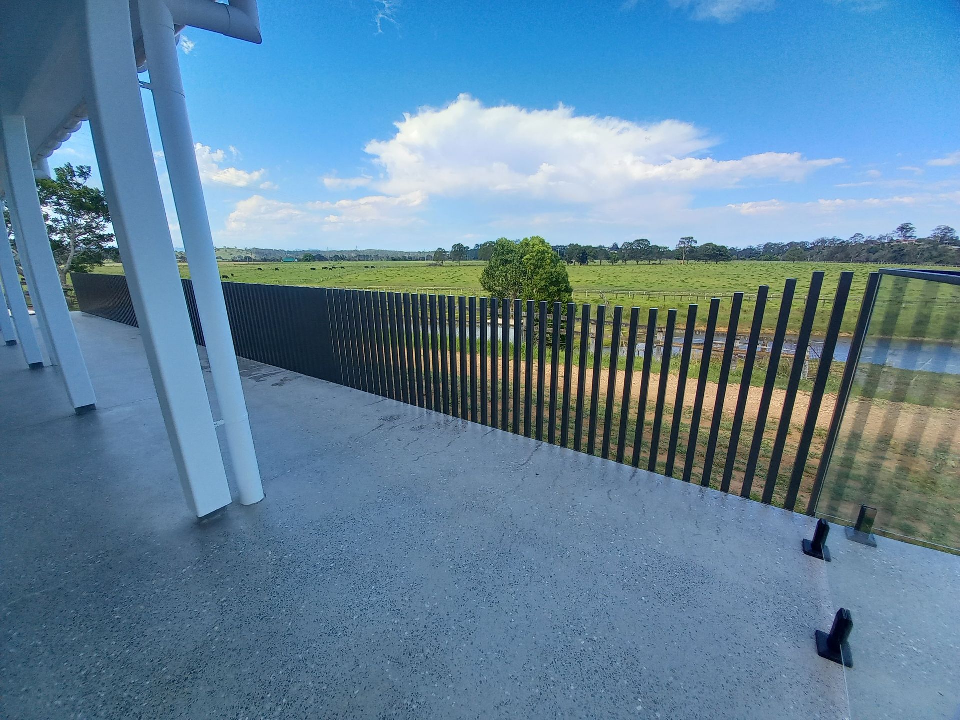 Wooden Flooring With Glass Balustrades — Steel Fabrication In Taree, NSW