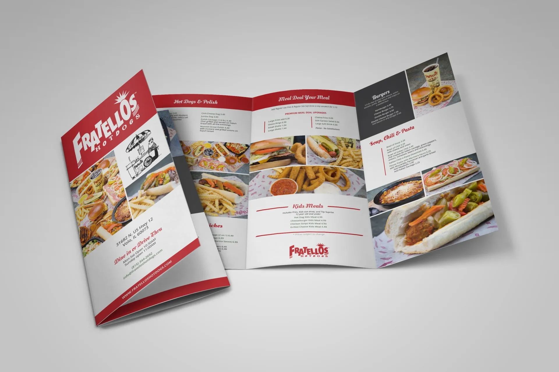Fratello's menu