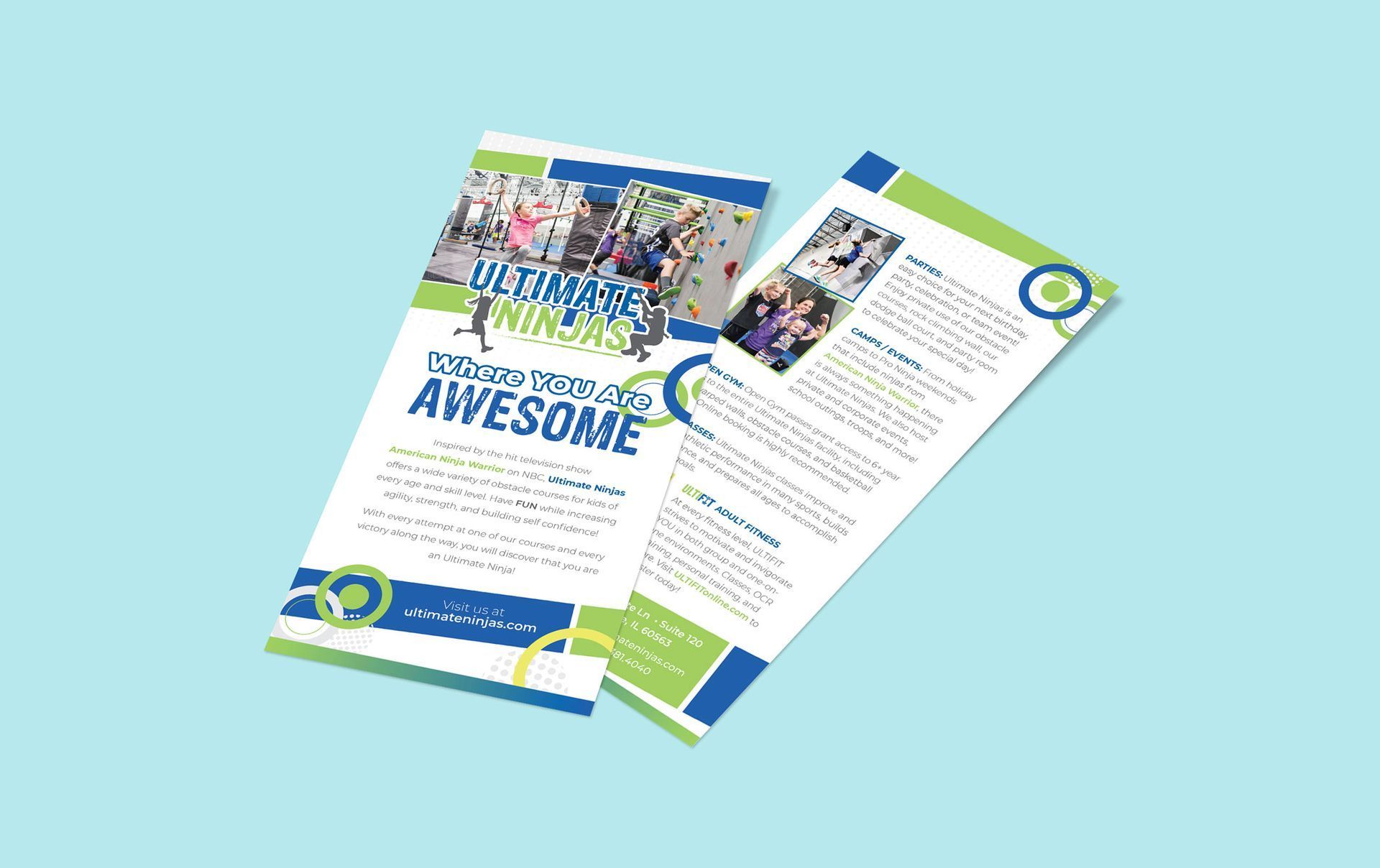 Ultimate Ninjas rack card