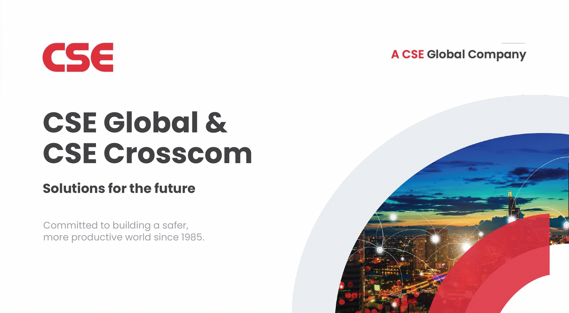 CSE Global & CSE Crosscrom Sales Deck Presentation