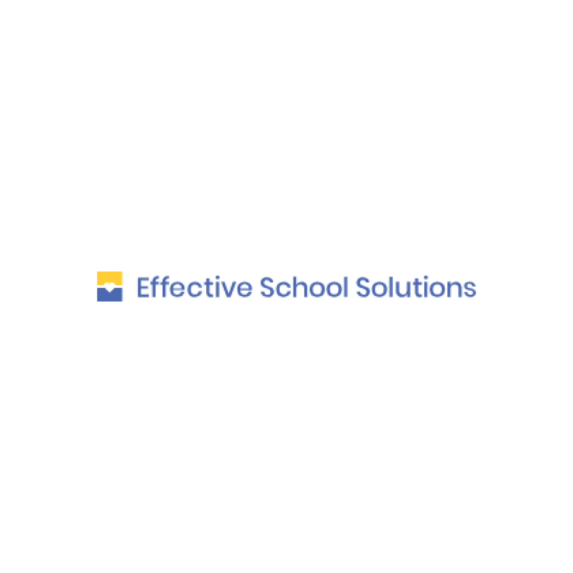 The logo for effective school solutions is on a white background.