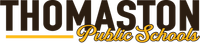 A logo for thomaston public schools is shown on a white background.