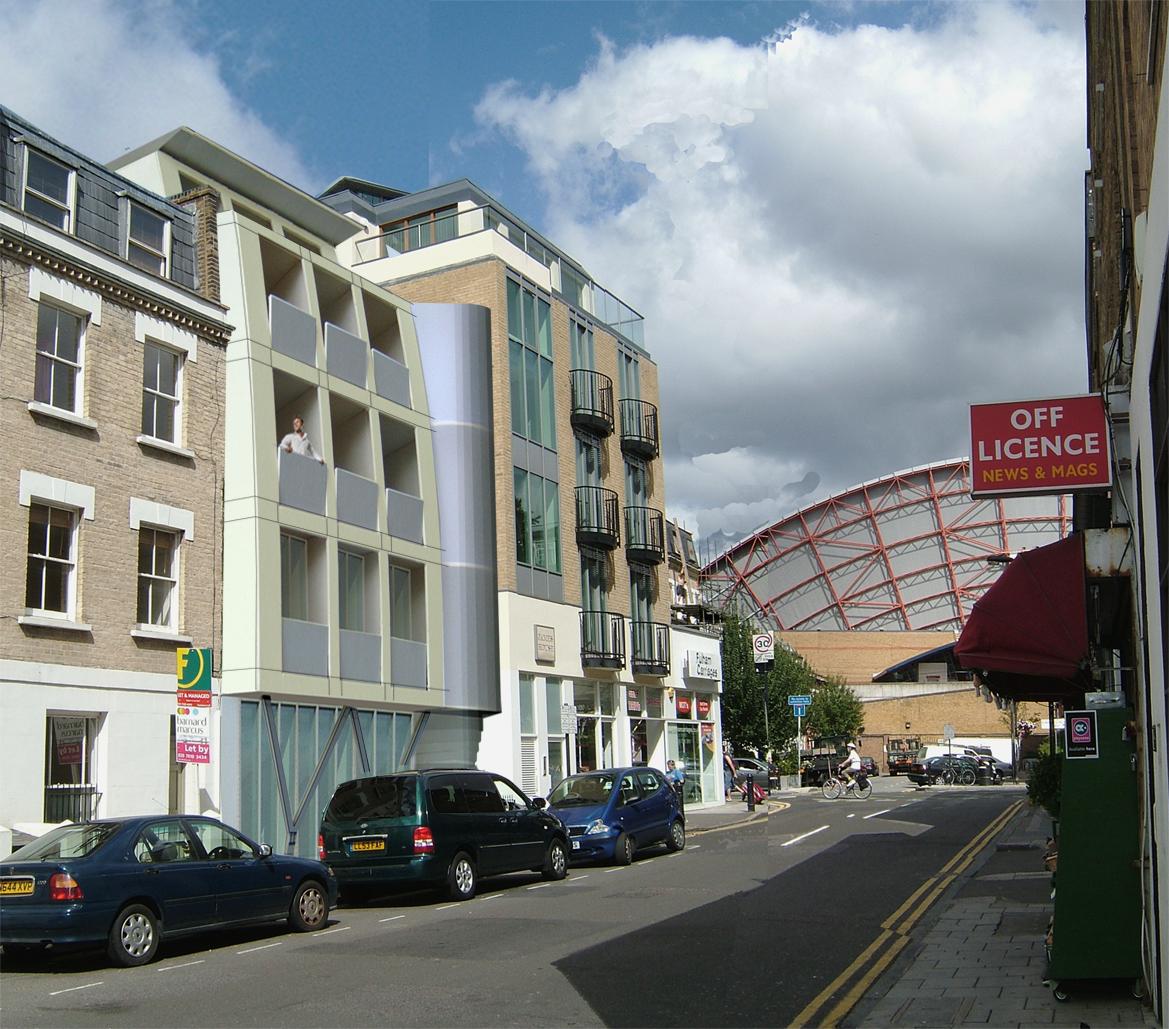 Mixed use development in Fulham