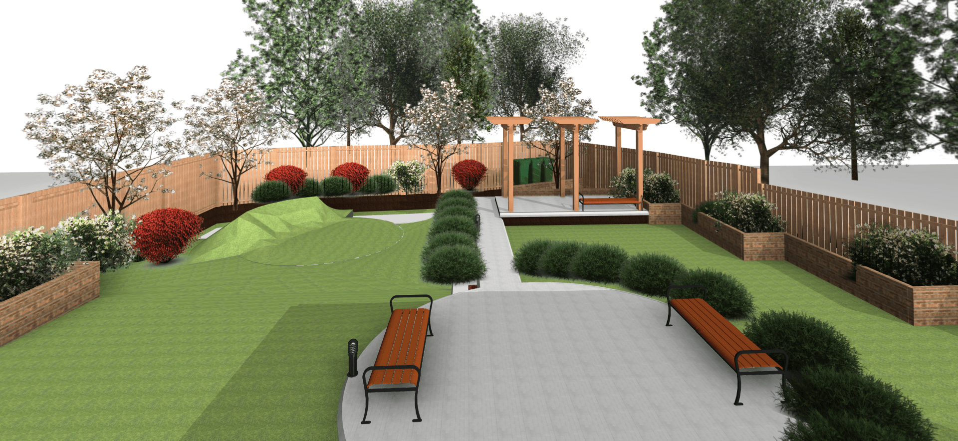 New build developmet and landscape design in Croydon