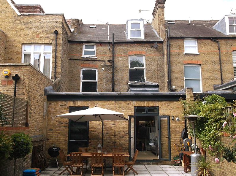 Single storey rear extension in Clapham