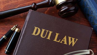 North Carolina — DUI Law Title on a Book and Gavel in Henderson, NC