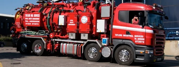 Industrial drainage tanker