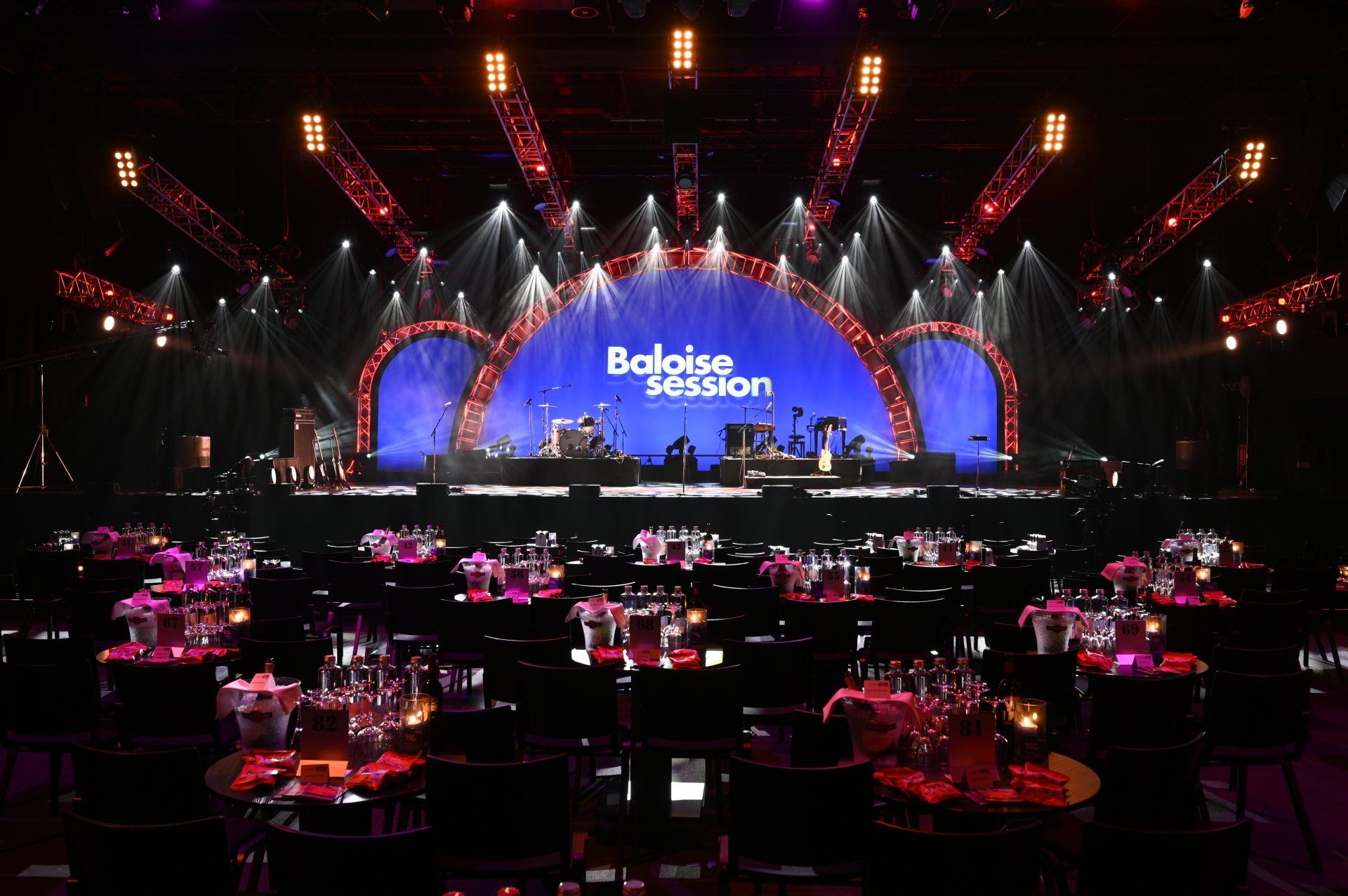 Bühne des Musikfestivals 