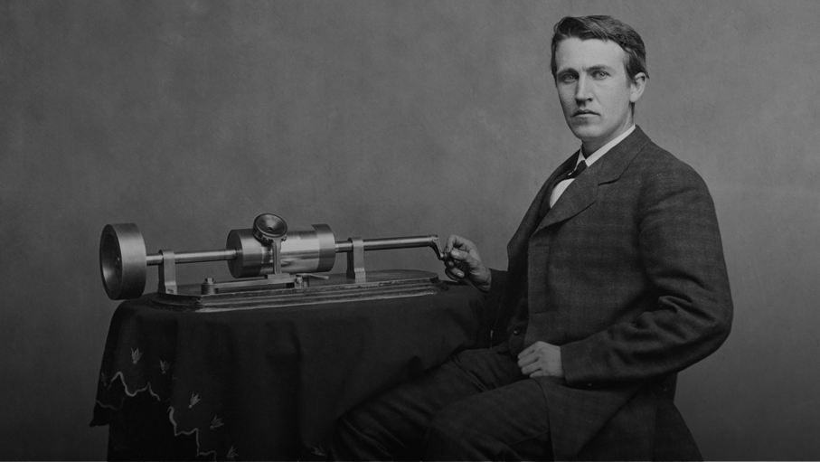 Thomas Edison (1847 –1931) - Glühbirne, Phonograph, Filmkamera 