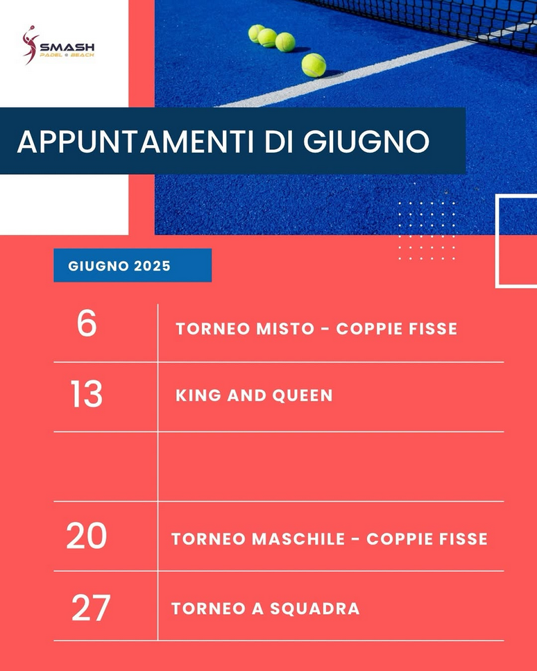 Appuntamenti di Giugno 2025