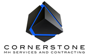 A logo for cornerstone mh services and contracting