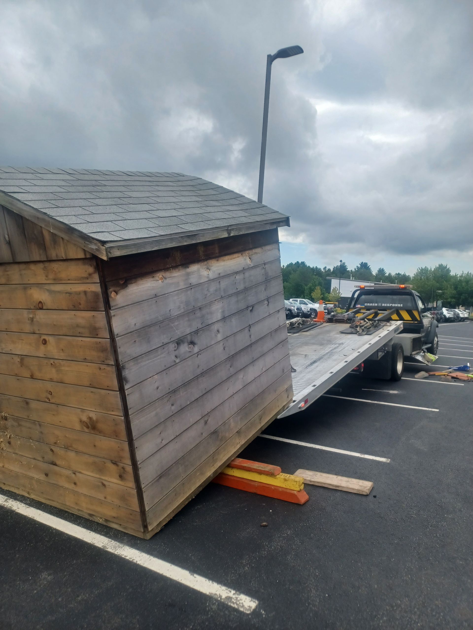 Wood Shed — Hudson, NH — Abbott Towing Services