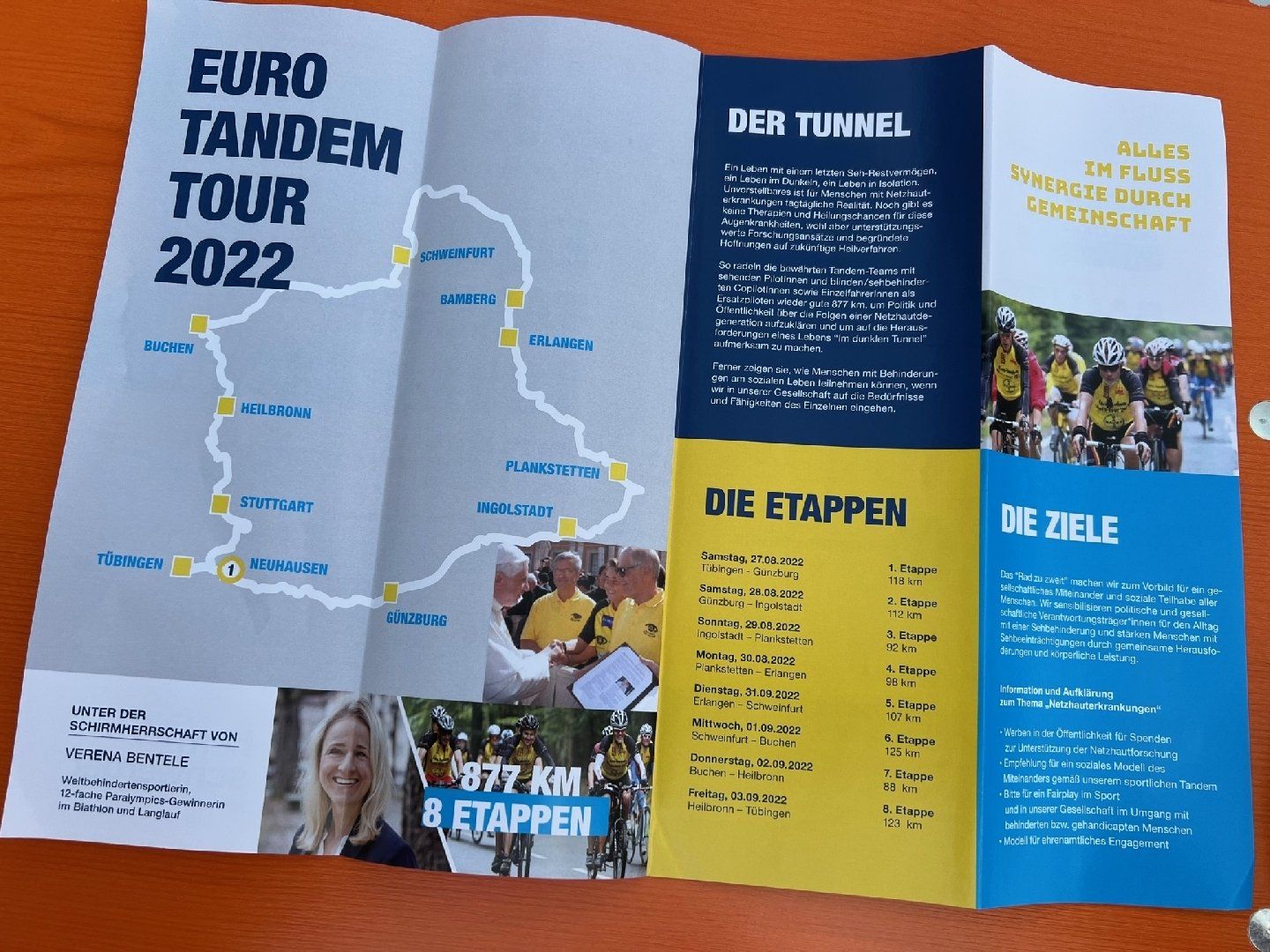 Euro Tandem Tour 2022 - Flyer Innenseite