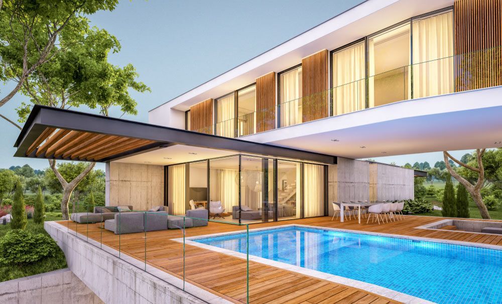 Modern Cozy House With Glass Fencing — Mid Coast Glass Fencing In Taree, NSW