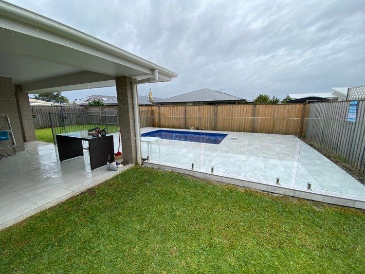 Glass Fencing Over Swimming Pool — Mid Coast Glass Fencing In Old Bar, NSW