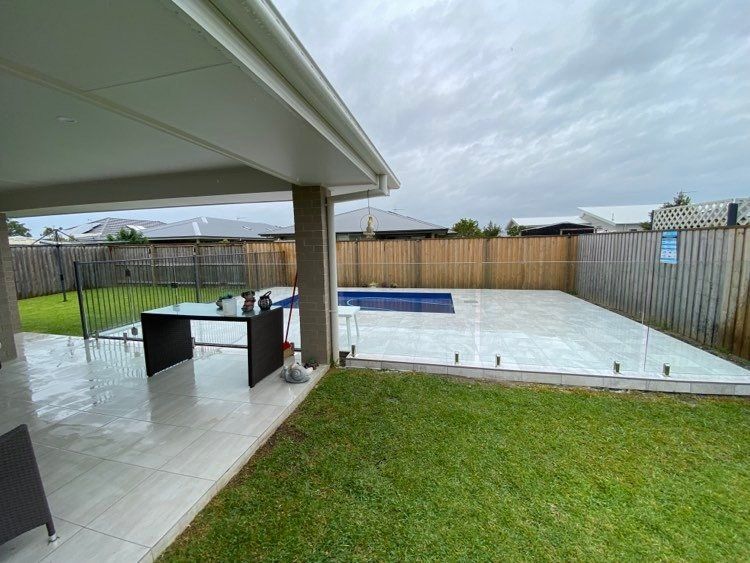 New Glass Fencing Over Swimming Pool — Mid Coast Glass Fencing In Old Bar, NSW