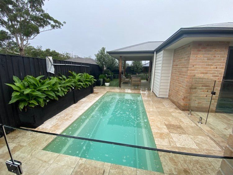 Transparent Glass Around Swimming Pool  — Mid Coast Glass Fencing In Old Bar, NSW