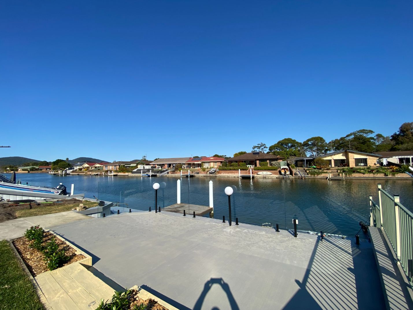 Large View Of River With Glass Fencing — Mid Coast Glass Fencing In Old Bar, NSW