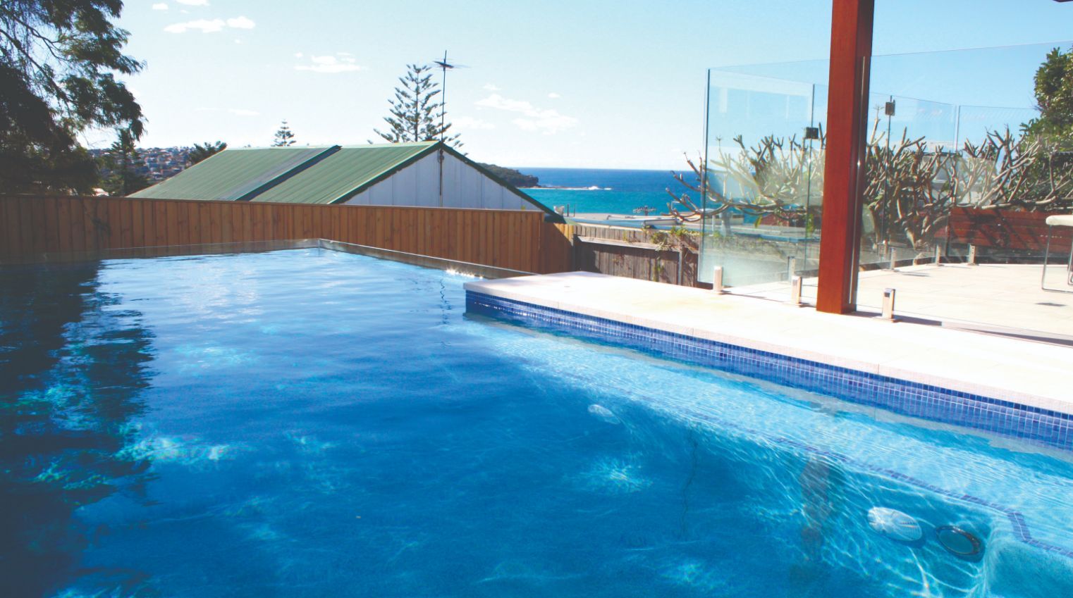 Frameless Glass Pool Fencing Around The Swimming Pool — Mid Coast Glass Fencing In Old Bar, NSW