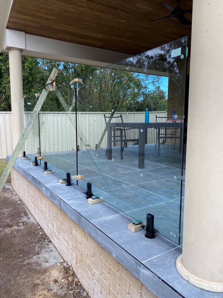 New Installed Frameless Glass Fence — Mid Coast Glass Fencing In Old Bar, NSW