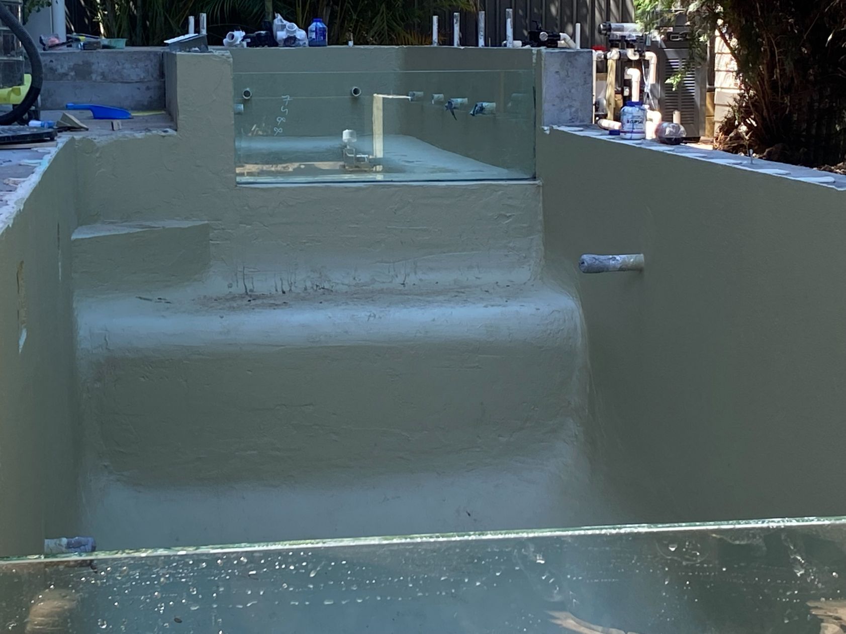 Underconstruction Of Swimming Pool — Mid Coast Glass Fencing In Old Bar, NSW