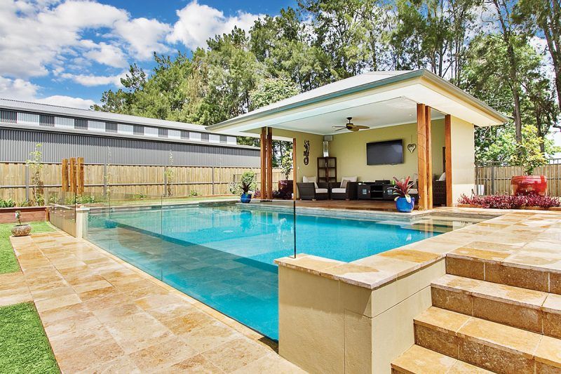 Glass Pool Window Old Bar — Mid Coast Glass Fencing In Old Bar, NSW