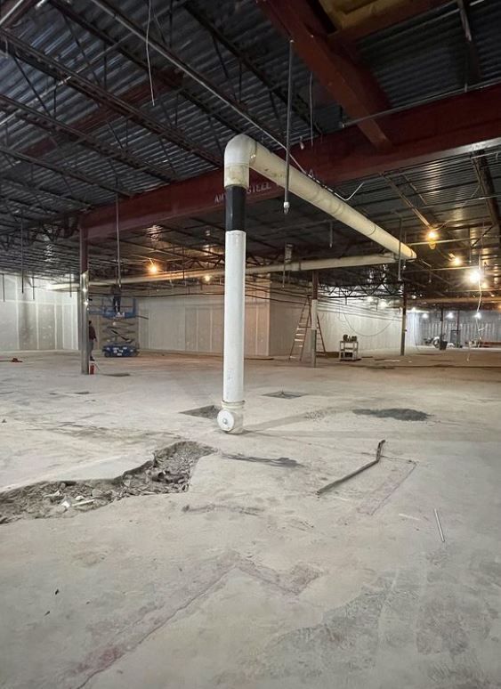 Empty Warehouse With Pipes — Scottsville, NY — Eljon Enterprises LLC
