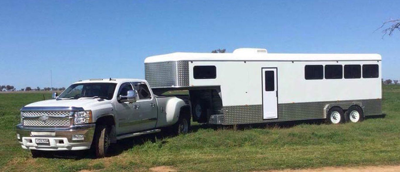 Pickup trailer silver