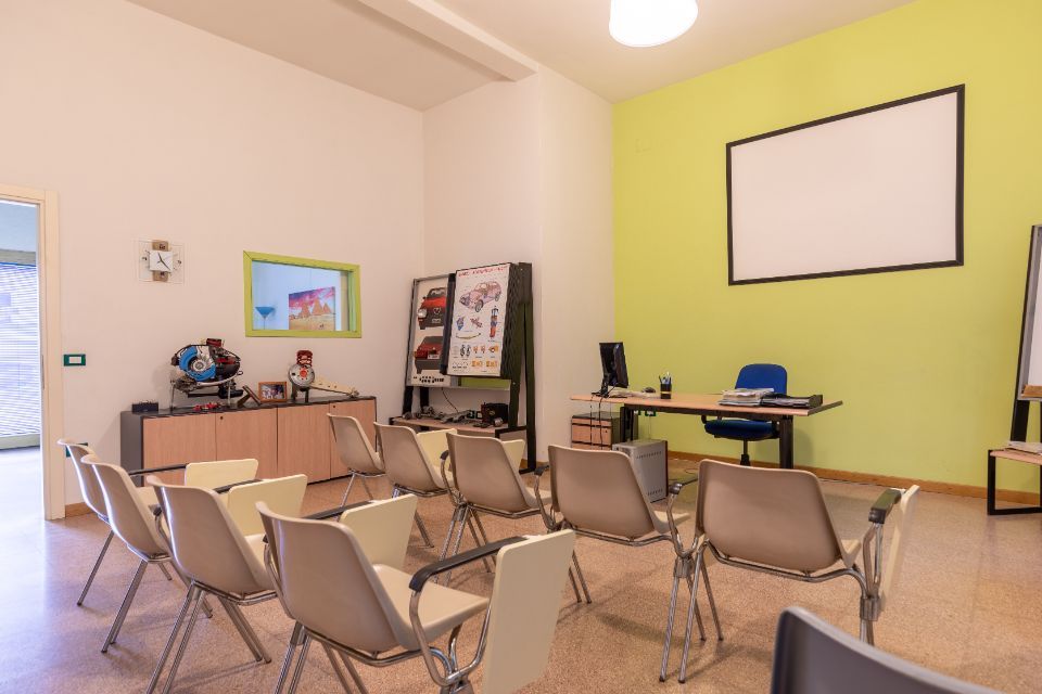 aula per corsisti dell'autoscuola