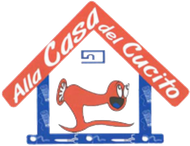 Logo: cornice rossa a forma di casa con la scritta 
