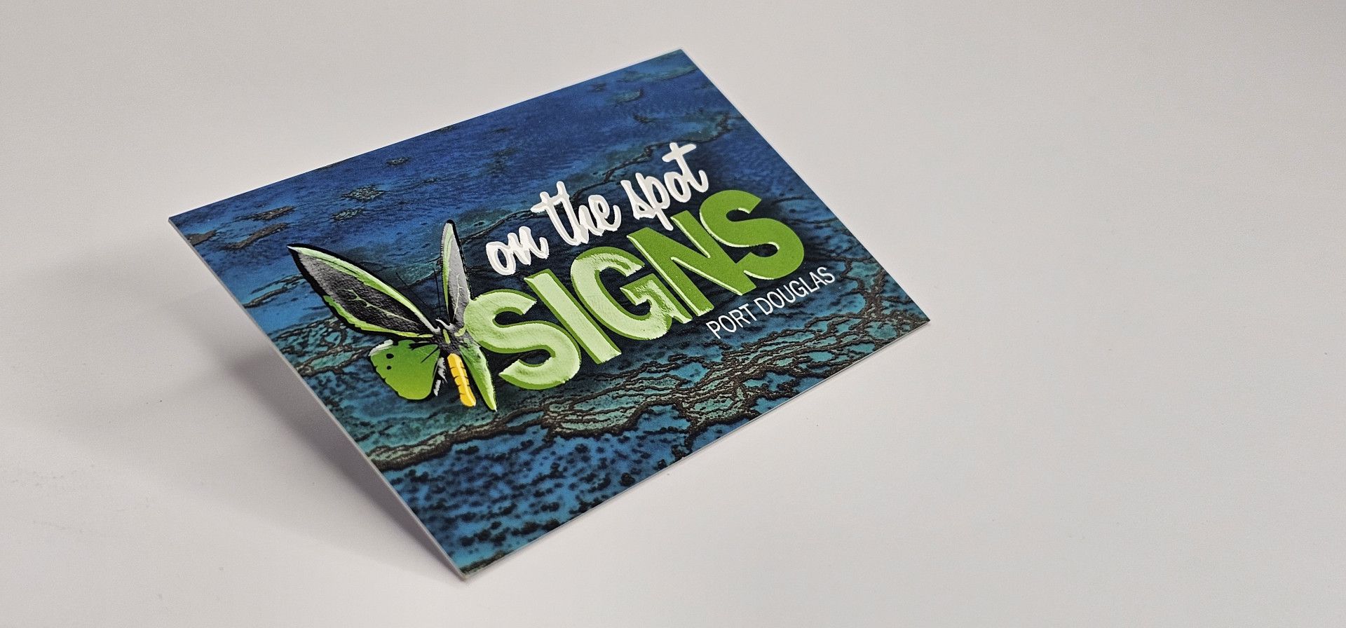 A Showcase Business Card — On The Spot Signs Port Douglas In Port Douglas, QLD