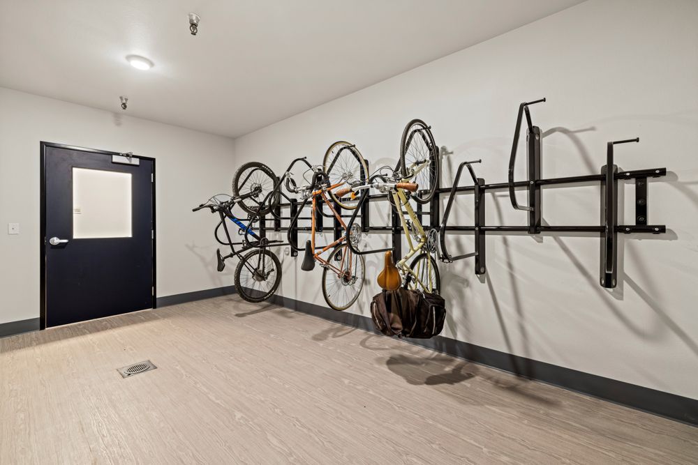 photo of the bike rack in use