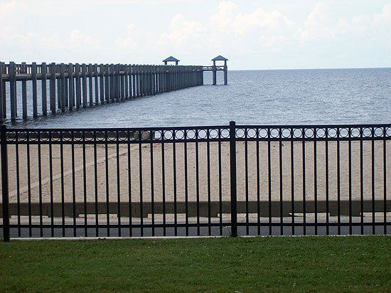Metal Fence Near Seaside — Pascagoula, MS — Gulf Coast Fence Co.