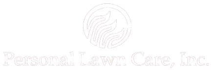 Logo for Personal Lawn Care, Inc., featuring a stylized circle design and company name.