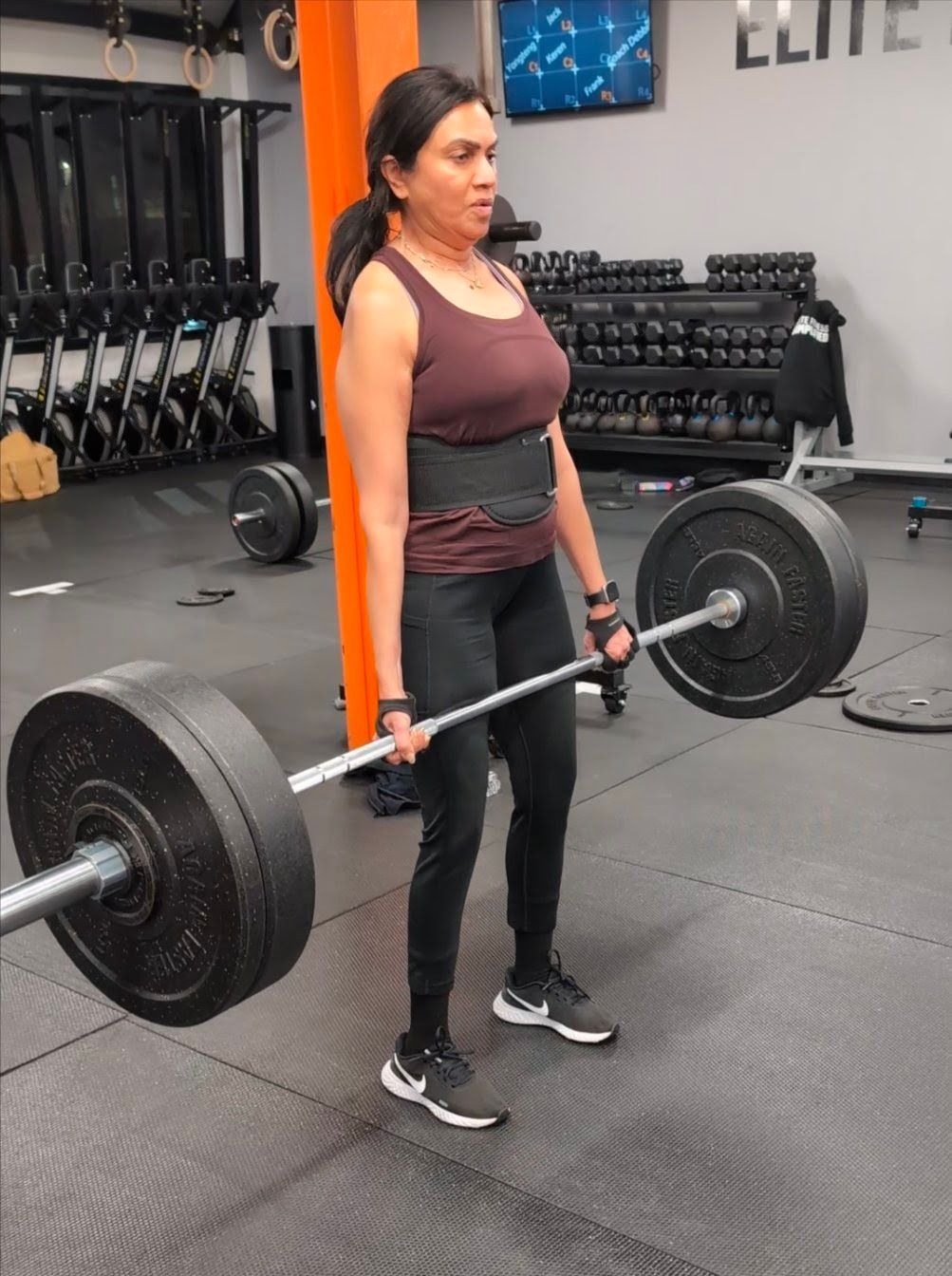 CrossFit Secaucus member training with a barbell under coaching supervision in Secaucus NJ